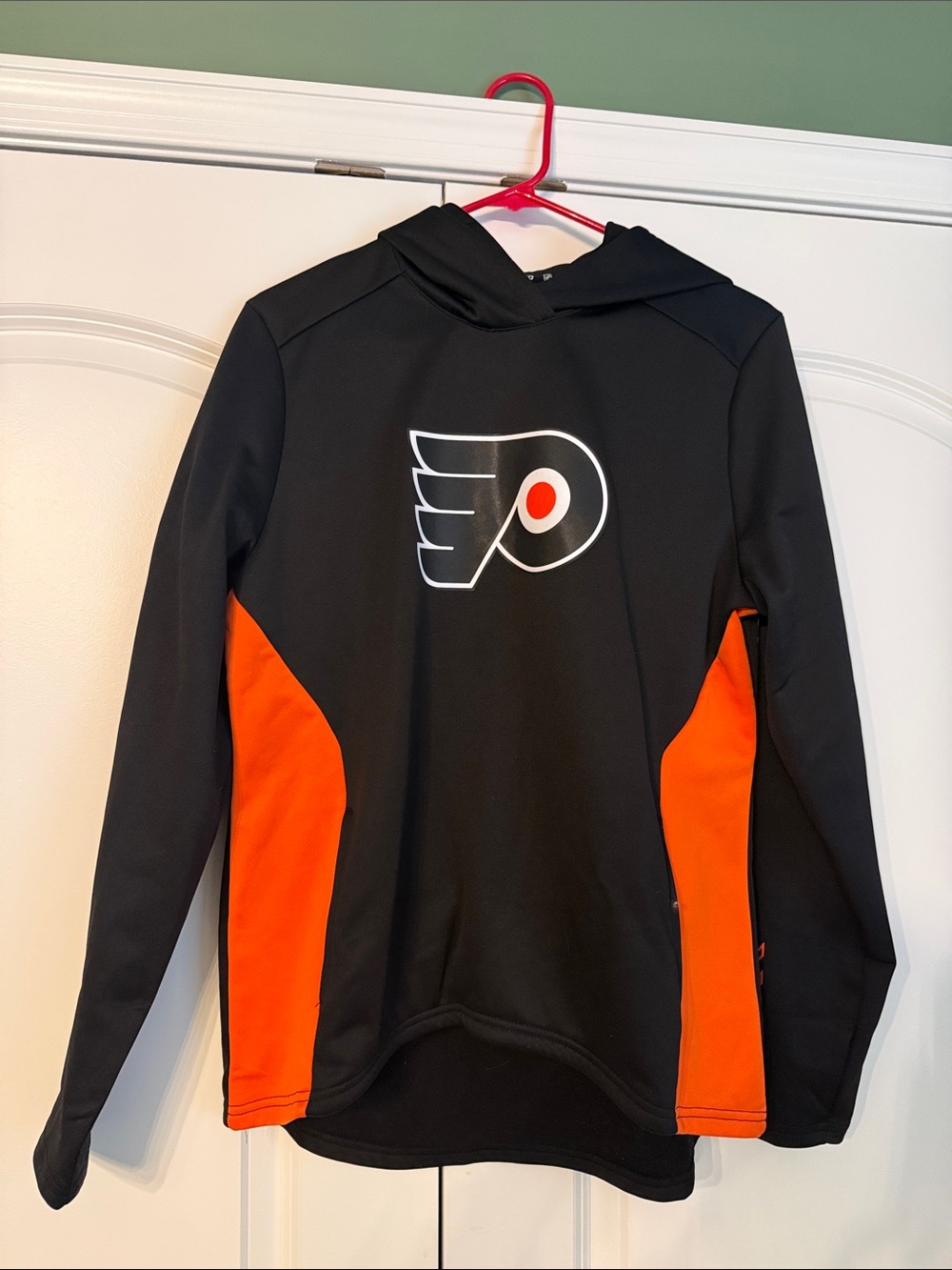 Philadelphia Flyers Black & Orange dri fit Hoodie - Team Logo